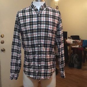 NWOT J. Crew Slim oxford cotton plaid button down